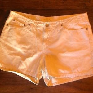 Lucky Dungaree Shorts - off white size 32